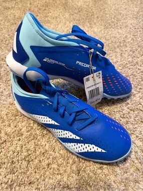 Adidas Predator Accuracy.3 Royal Blue Men's Cleats Sz 7.5 Women's 8.5